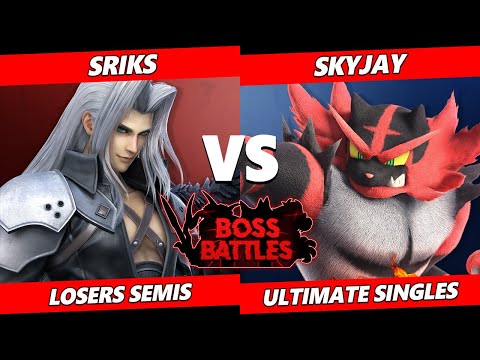 Boss Battles: Phase 1 Losers Semis - Sriks (Sephiroth) Vs. Skyjay (Incineroar) SSBU Ultimate