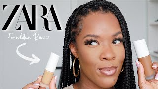 *NEW* ZARA FOUNDATION & CONCEALER REVIEW + WEAR TEST |DARK SKIN