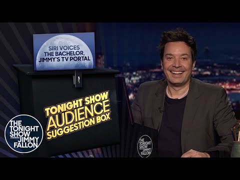 Audience Suggestion Box: Siri Voices The Bachelor, Jimmy's TV Portal