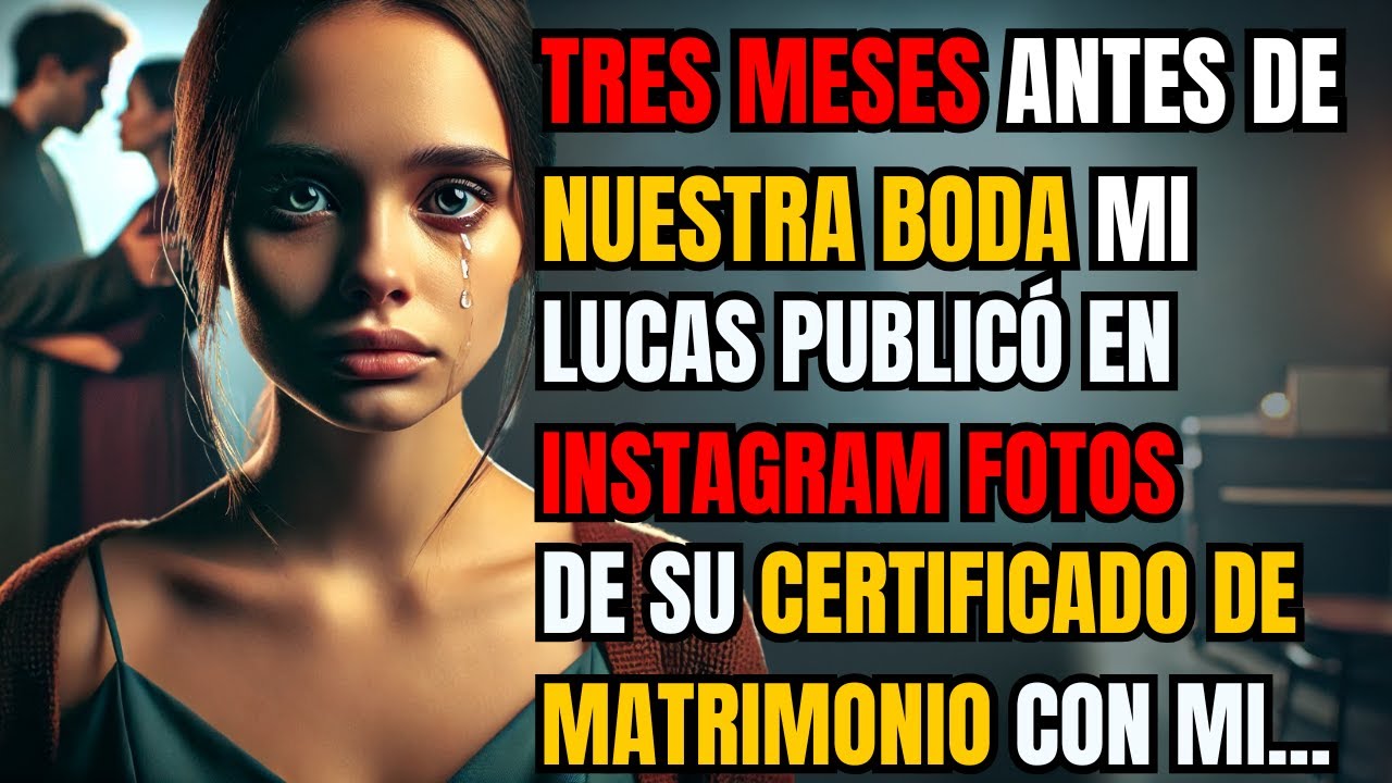 TRES MESES ANTES DE NUESTRA BODA, MI LUCAS PUBLICÓ EN INSTAGRAM FOTOS DE SU CERTIFICADO...