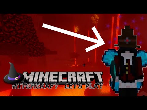 Exploring the Nether & Crafting a Witch Hat | Minecraft Modded Let's Play #3