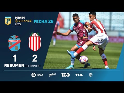 #TorneoBinance | Fecha 26 | resumen de Arsenal - Barracas Central