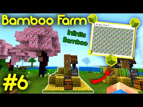 Epic Minecraft PE Bamboo Farm Hack!