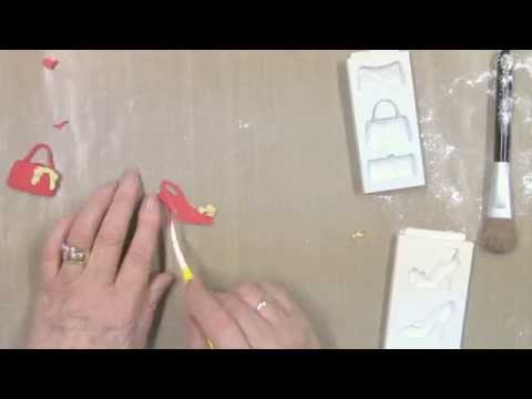 KATY SHOES design silicone sugarcraft mould mat KATY SHOES design silicone sugarcraft mould mat