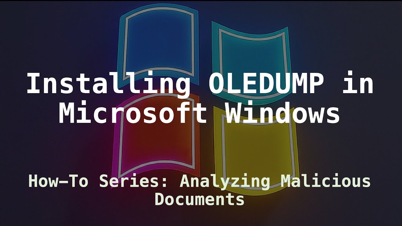How-To: Installing Oledump in Windows