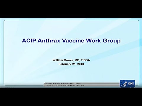 February 21, 2018 ACIP Meeting - Anthrax, HPV