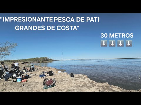 TREMENDA PESCA DE PATI GIGANTES DE COSTA Y DE DIA,PESCA CON LA MDS EN FIGHIERA-NICO REYNOSO