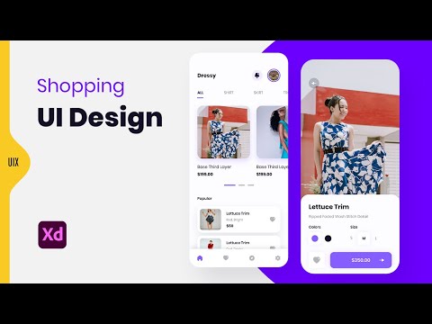Fashion App UI Design in Adobe XD - Mobile UI/UX Design Tutorial