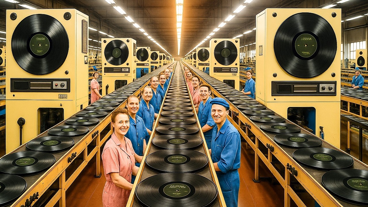 How Vinyl Records Are Made – The Art Behind the Sound!🎶💿