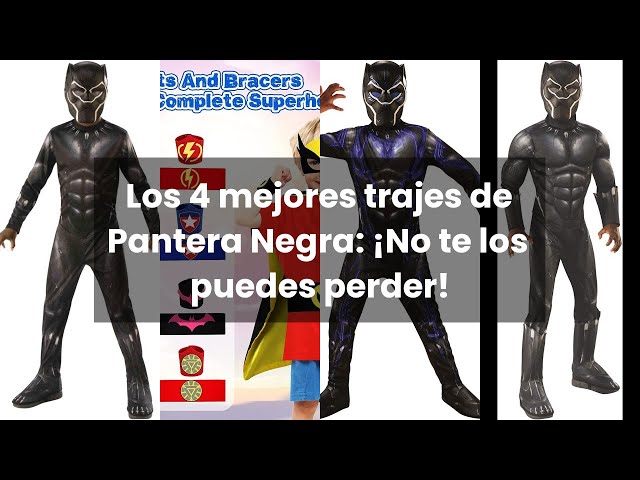 Vídeo relacionado con Rubies Disfraz Black Panther Battle Endgame para niños y niñas, Jumpsuit con cubrebotas y máscara, Licencia Oficial Marvel para cumpleaños, cosplay, fiestas y Carnaval