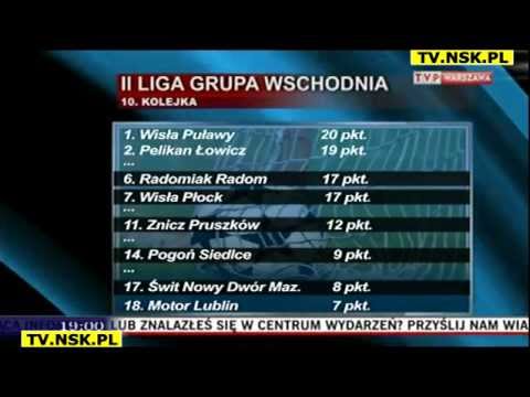 tv.nsk.pl 2012-09-30 Wisła Płock Świt Nowy Dwór Pogoń Siedlce Radomiak Radom Znicz Pruszków