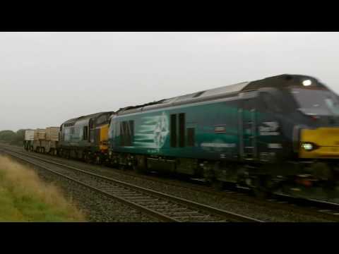 Prestatyn 14.10.2016 - DRS 68003 Astute and 37605 on Valley flasks