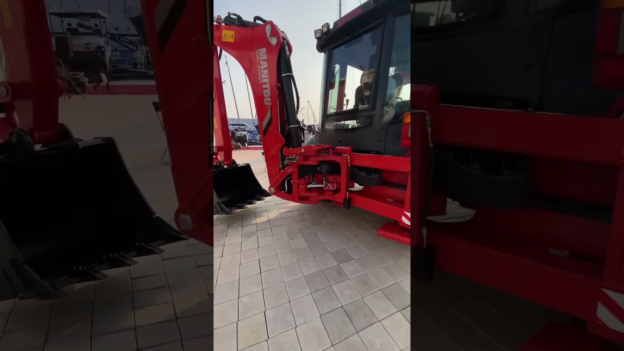 Manitou backhoe loader in new improve look