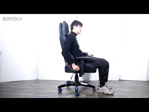 Миниатюра изображения товара Кресло геймерское Brabix GT Carbon GM-120 / 531930 (черный/синий)