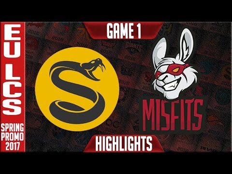 Splyce vs Misfits Game 1 Highlights - EU LCS Summer Playoffs 2017 - SPY vs MSF G1