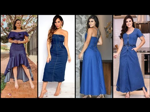 VESTIDOS DE MEZCLILLA 2021❤️LONGOS|DRESSES IN JEANS LONGOS 2021 #VESTIDOSDEMEZCLILLA #DRESSES