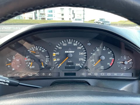 1992 BRABUS SL 7.3S drive, cluster