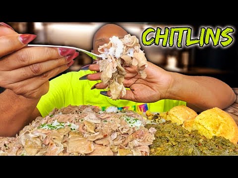 CHITLINS OVER RICE | SOULFOOD | MUKBANG