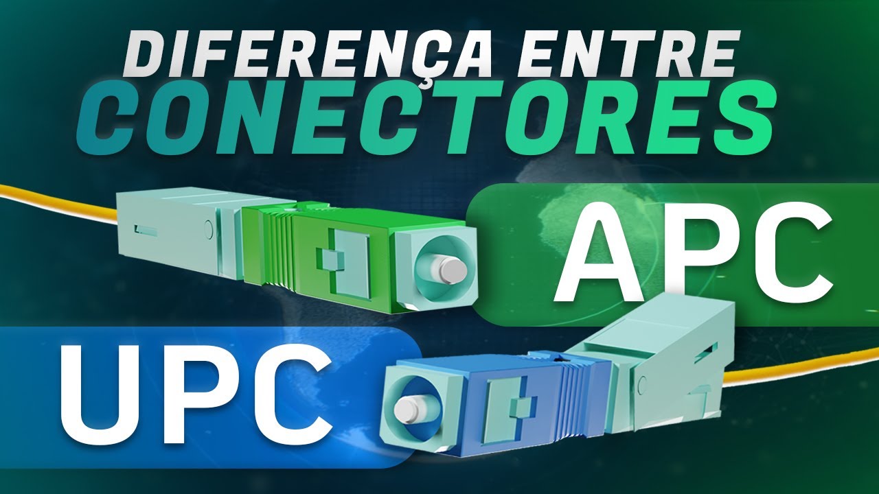 DIFERENÇA CONECTOR APC x UPC - Conectores de Fibras Ópticas #fibraoptica #telecom