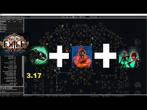 [POE 3.17] Carrion Golem + Zombie + Skeleton League Starter in Siege of the Atlas ArchNemesis - 939