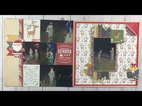 Reindeer Food - Echo Park -  I Love Christmas - Two Page Layout