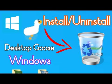 How to Download and INSTALL/UNINSTALL the DESKTOP GOOSE (for Windows!) (NOT a virus!)