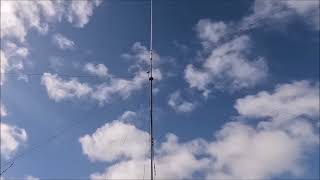 Mein Mast: Marke Eigenbau (7 x 1,20m = 8,40m) - GFK Zeltstangen der Bundeswehr, einfach und günstig!