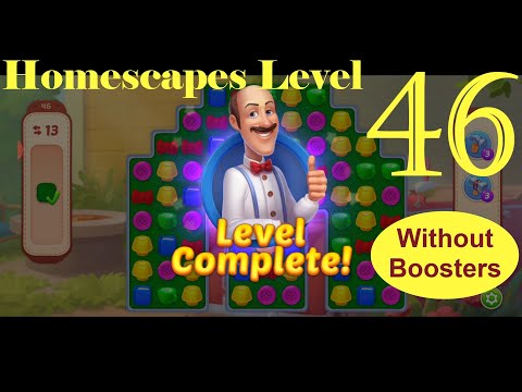 Homescapes Level 46 - No Boosters