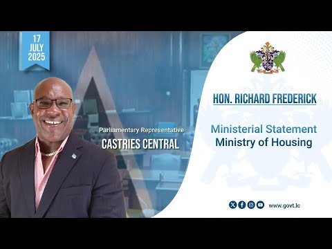Hon. Richard Frederick Presents a Ministerial Statement