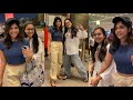 Two South Queens Rashmika Mandana Kalyani Priyadarshan Spotted At Mumbai Airport ️