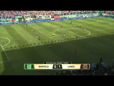El gol de Lanús, a puro toque. Banfield 0 - Lanús 1. Fecha 10. Primera División 2016