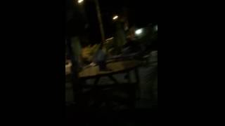 Rainstorm on shrimp road stock island marina key west