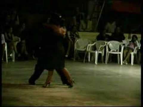  Javier Rodriguez  and  Geraldine Rojas  are  dancing  to  the  tango  "  Malena  "