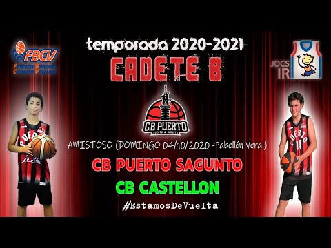 Videoresumen Cadete B Cb Puerto Sagunto - Cb Castellón (AMISTOSO 20-21)