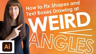 How to Fix Shapes Drawing At Weird Angle in Adobe Illustrator