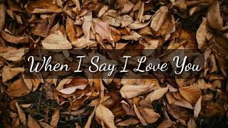 Download lagu When I Say I Love You Lyrics | Thy Lyrics mp3