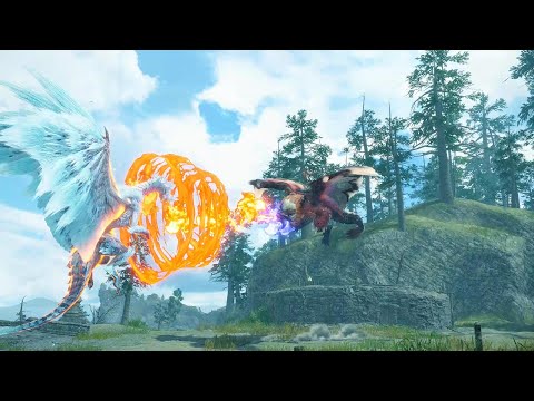 NEW Velkhana VS Risen Teostra & Risen Kushala Daora Turf War Monster Hunter Sunbreak Title Update 4