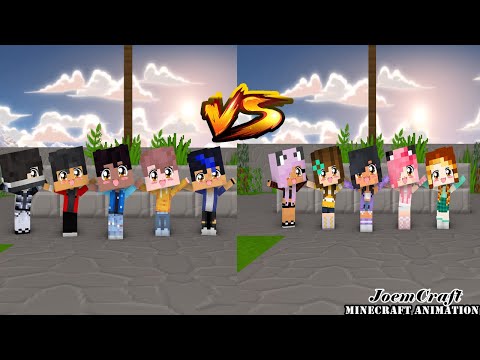APHMAU FRIEND DANCE CREW | CHICKEN WINGS MEME DANCE | EIN, KIM, KC, PIERCE, NOI -Minecraft Animation