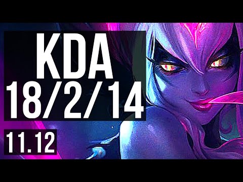 EVELYNN vs SHACO (JUNGLE) | 18/2/14, 1700+ games, 1.9M mastery, Legendary | EUW Master | v11.12