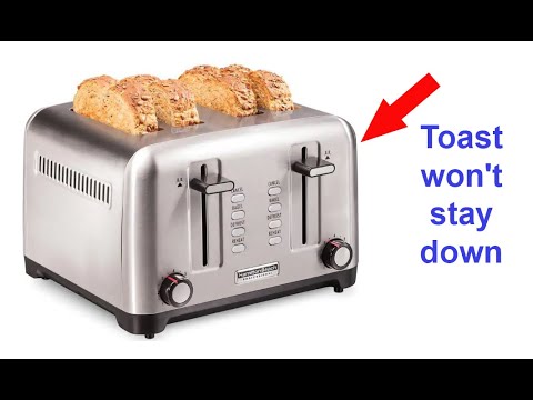 Quickly Fix Toaster that Won’t Stay Down