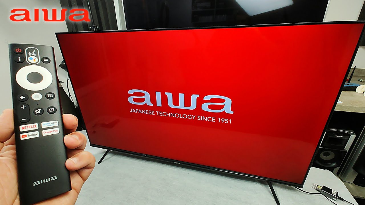 Unboxing (desembalando) Aiwa Android TV AWS-TV-55-BL-01-A
