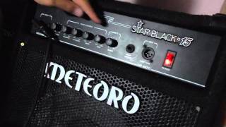 Video thumbnail for CUBO AMPLIFICADOR METEORO STAR BLACK 15 DEMO by Lisa de Barros
