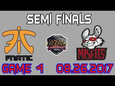 FNC Caps (Orianna) vs MSF PowerOfEvil (Syndra) game 4 highlights | Semifinals - EU LCS Summer Split