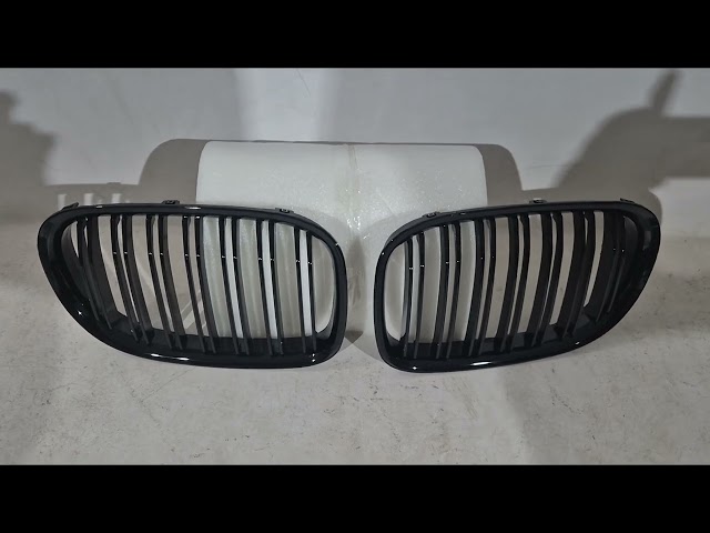 BMW 7 Serie F01/F02 2008–2015 Niergrilles M-Look (hoogglans zwart) Video 1