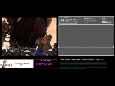 [Commented TAS] Final Fantasy IX 100% Perfect Game Combined Stats Path Playthrough Disc 1