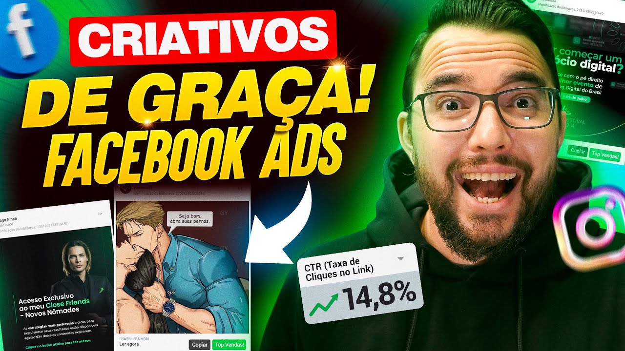 Facebook Ads: Criativos de Graça! (Biblioteca de Anúncios)