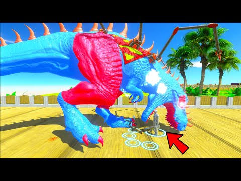 ⚔️ FPS AVATAR TROPIC DEATH RUN VS SUPERMAN T-REX - Animal Revolt Battle Simulator