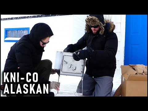 Kni-Co Alaskan Woodstove - Quick Unboxing & First Burn