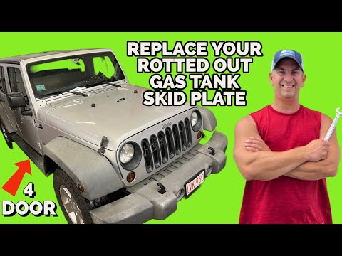 4 Door Jeep Wrangler Gas Tank Skid Plate Replacement - You Can Do This!