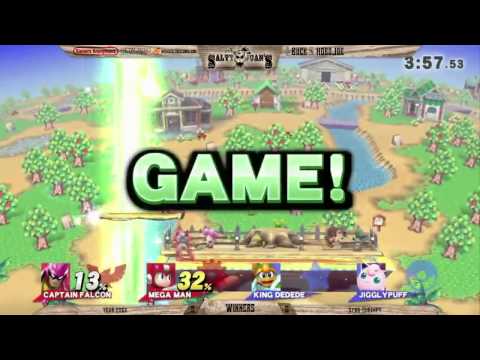 SJ2 - Year 20GX(Falcon,Mega-man) vs. Synn+Shrimpy(DDD,Jiggly,Villager,Ness) - Winners - Smash 4